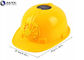 Work PPE Safety Helmet Light 51-61cm Solar Power Fan Rechargeable LED Lights
