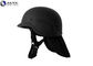 Light Weight Advanced Combat Helmet Black Ear Backneck Protection