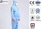 XL Blue PE Laminated Fabric With SMS Non-Woven Chemical Resistant Coveralls