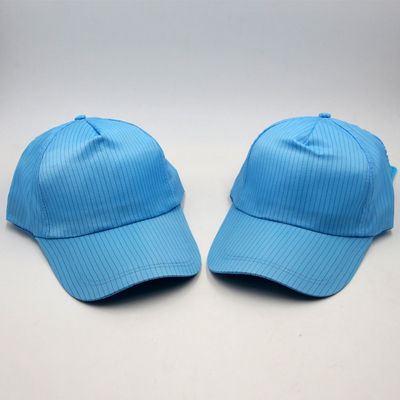 Cappuccio di laboratorio in poliestere antistatico per ambienti puliti ESD Cappuccio di lavoro Snapback con guinzaglio regolabile